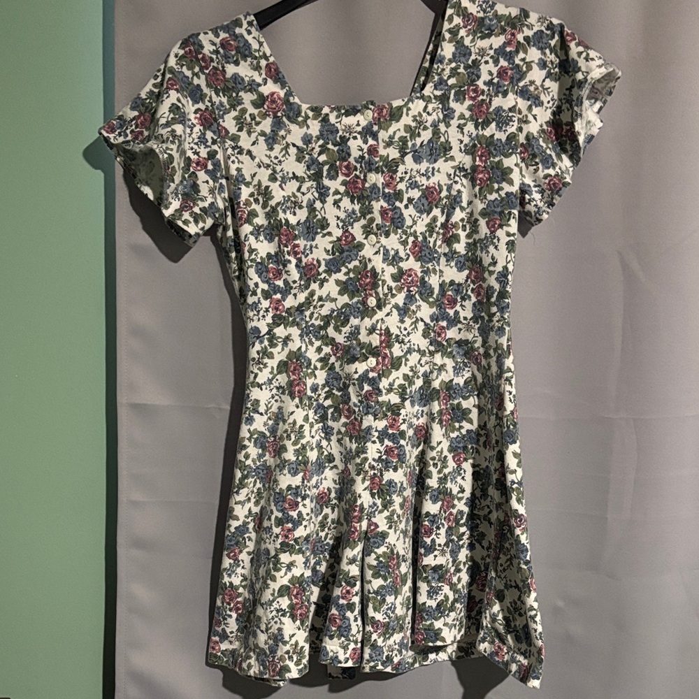 Floral Patterned Women's Romper